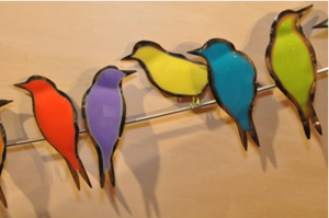 Chit Chat Birds Wall Sculpture