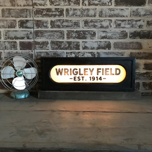 Back Lit Vintage Sign: Wrigley Field