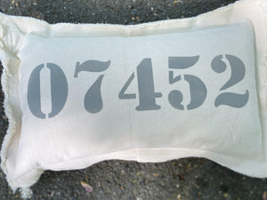 New Jersey Zip Code Pillow