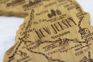 New Jersey Shaped Cutting Board