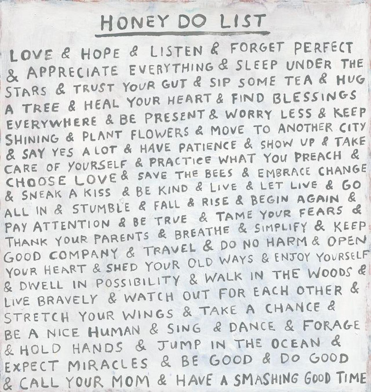 Honey To Do List Art Print