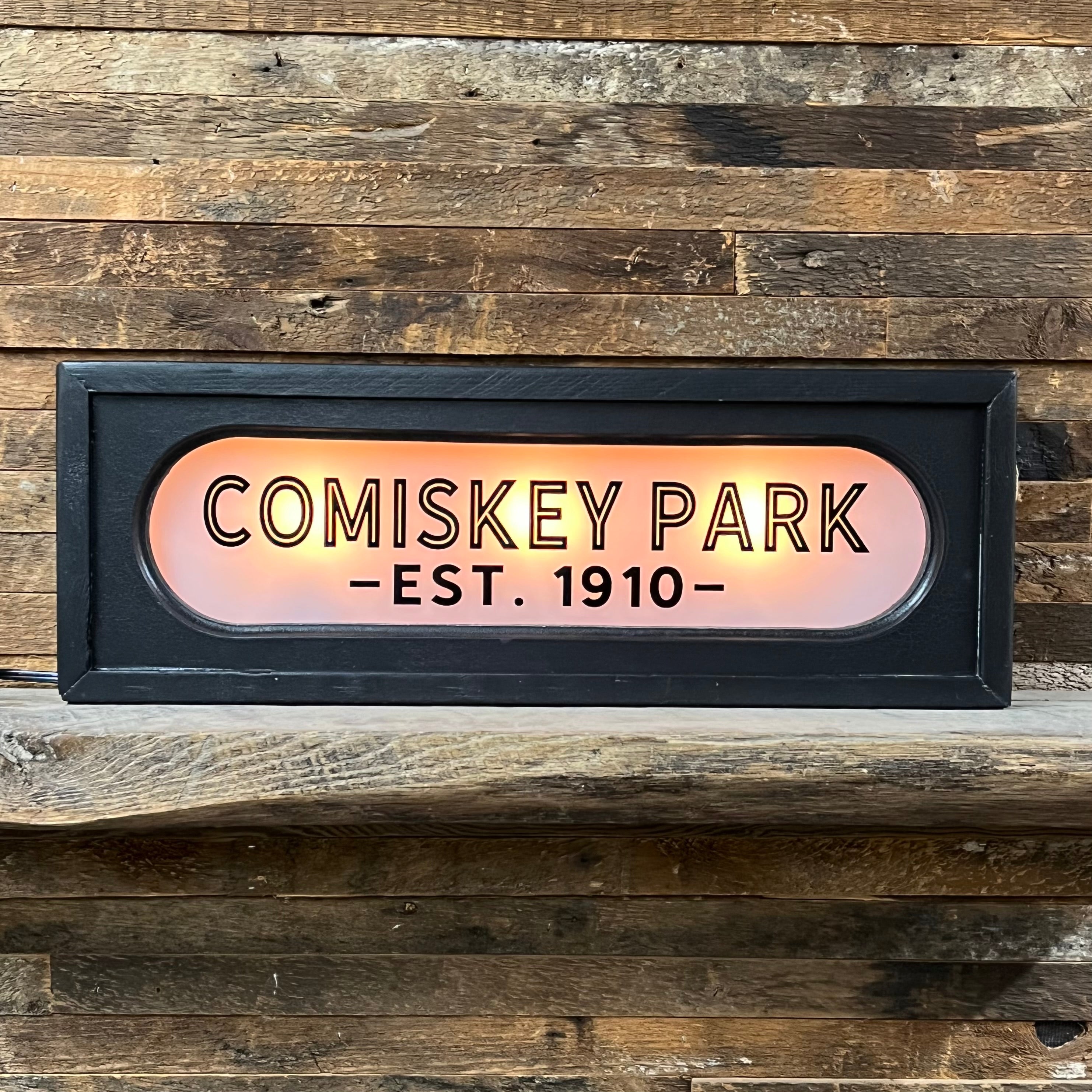 Back Lit Vintage Sign: Comiskey Park