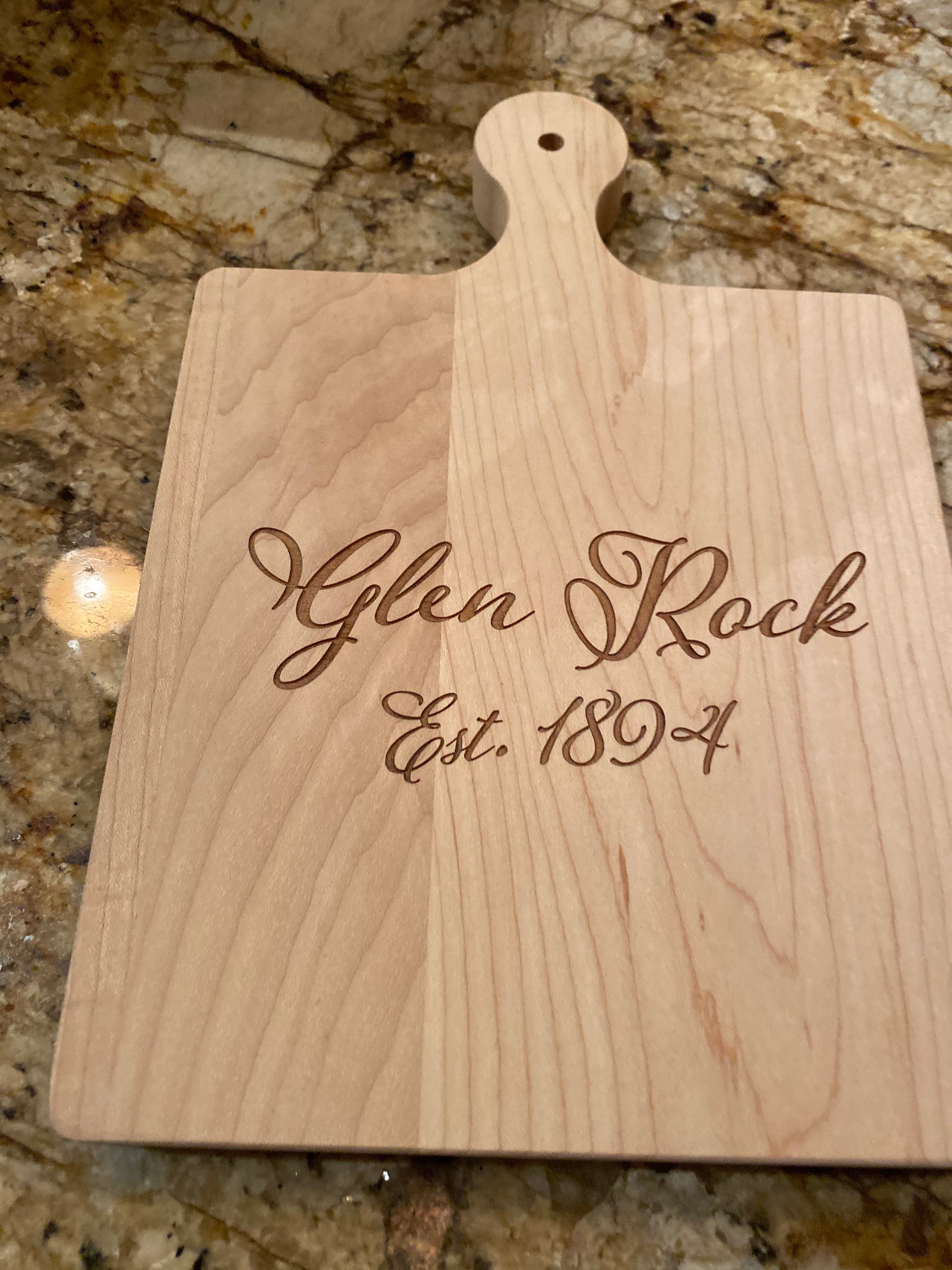 NJ Town Personalized Cutting Board