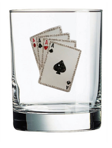 Playing Cards Jeweled Glassware