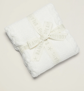 Barefoot Dreams Cozychic Heathered Cable Baby Blanket Pazzazed