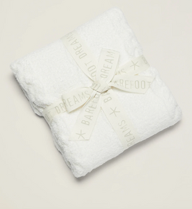 Barefoot Dreams Cozychic Heathered Cable Baby Blanket