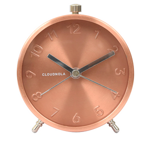 GLAM Copper Bedside Alarm Clock
