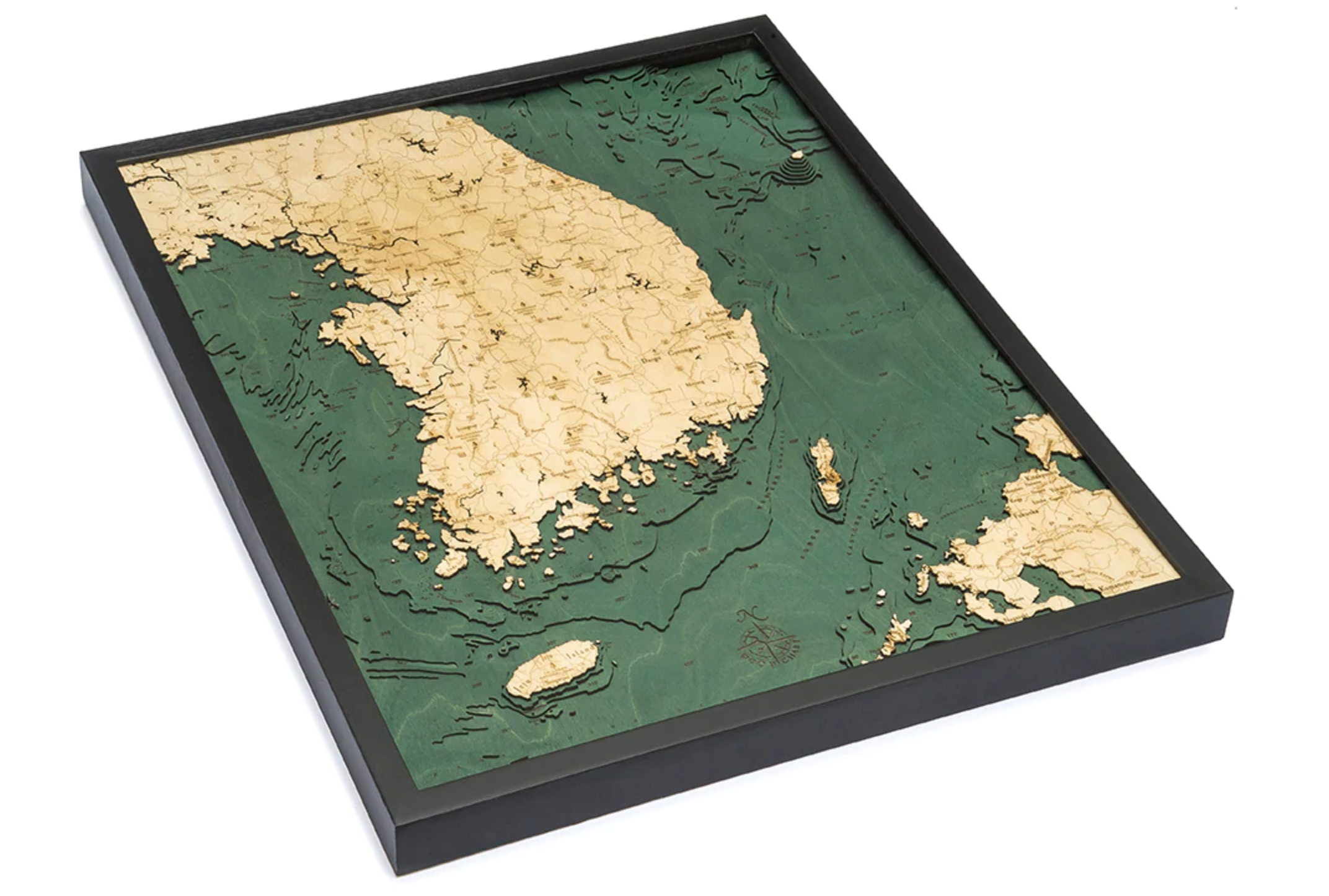 South Korea 3D Nautical Map