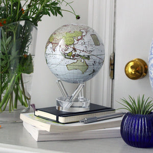 Mova Globe: Antique Terrestrial White