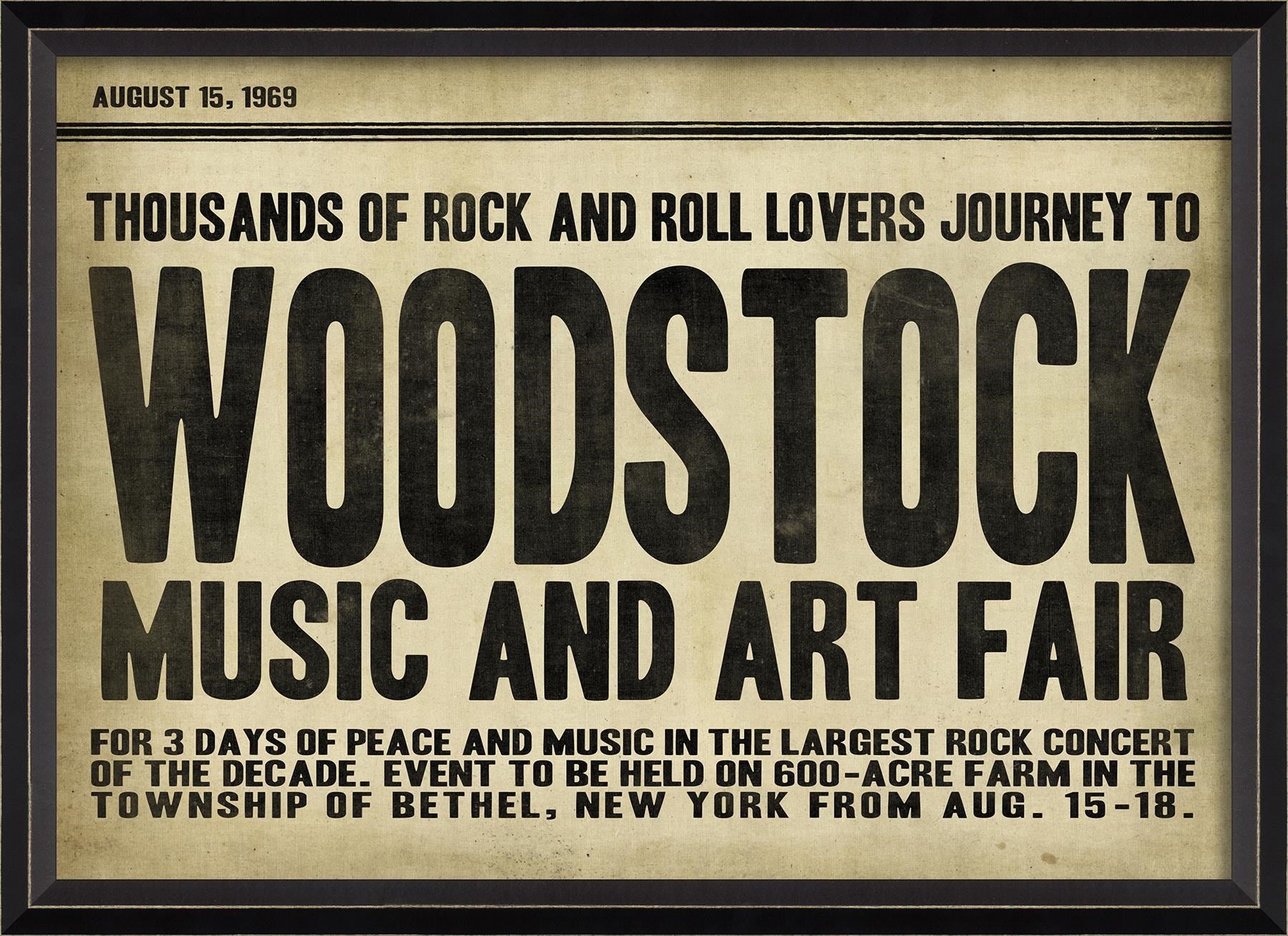 Woodstock Art Print