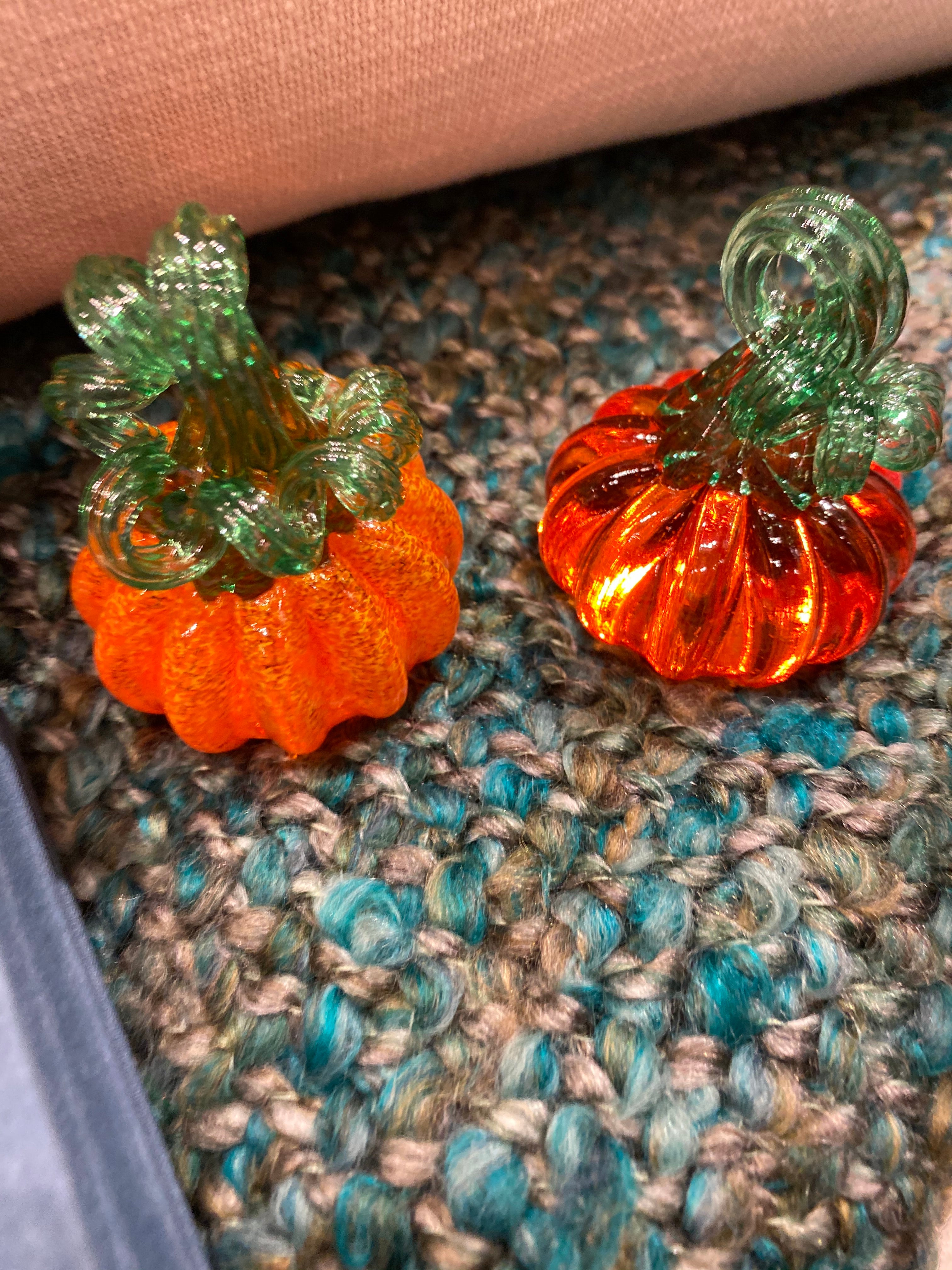 Petite Glass Pumpkins