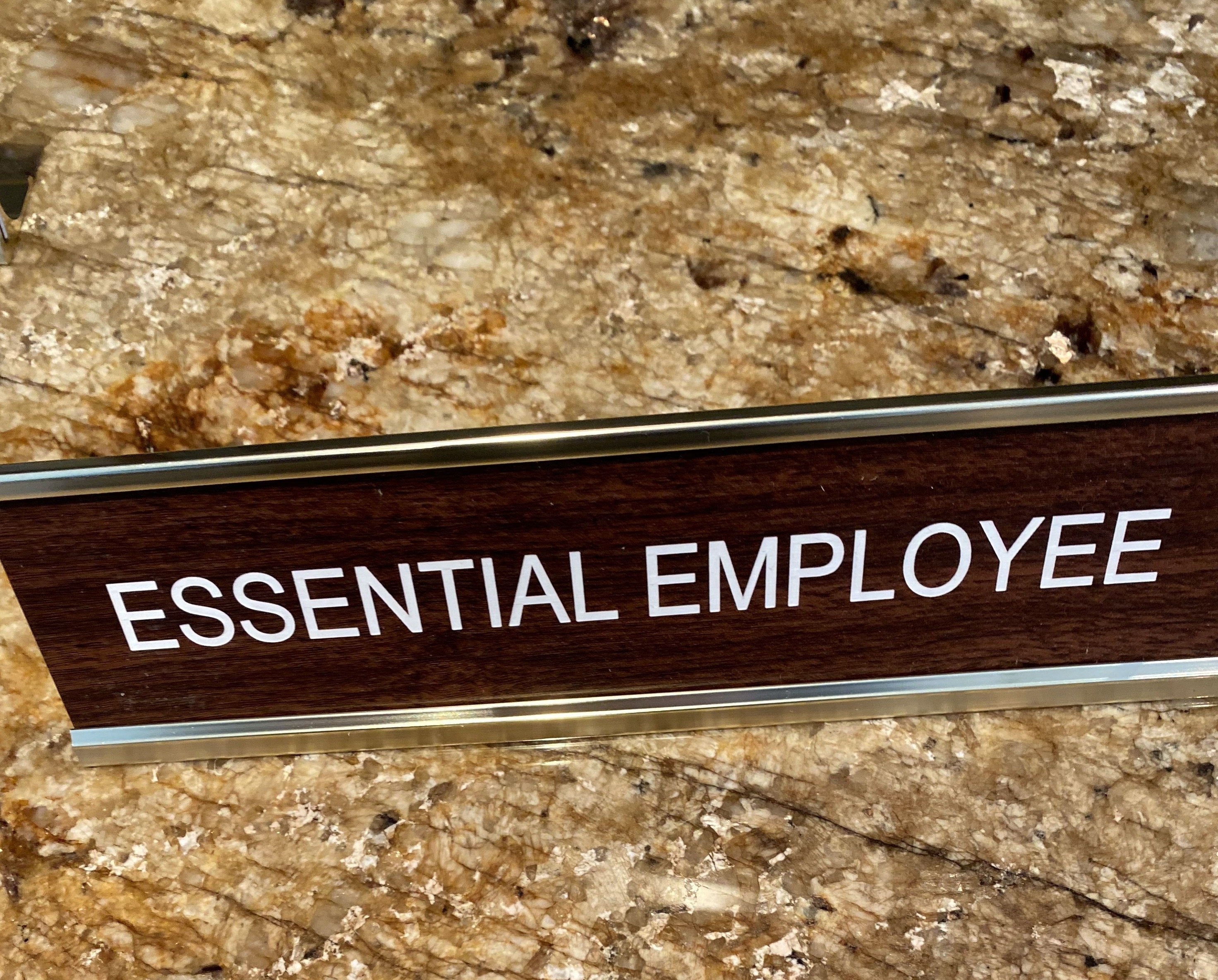 Essential Employee Nameplate