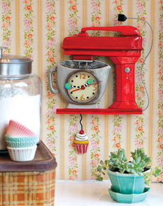 Whimsical Vintage Mixer Clock